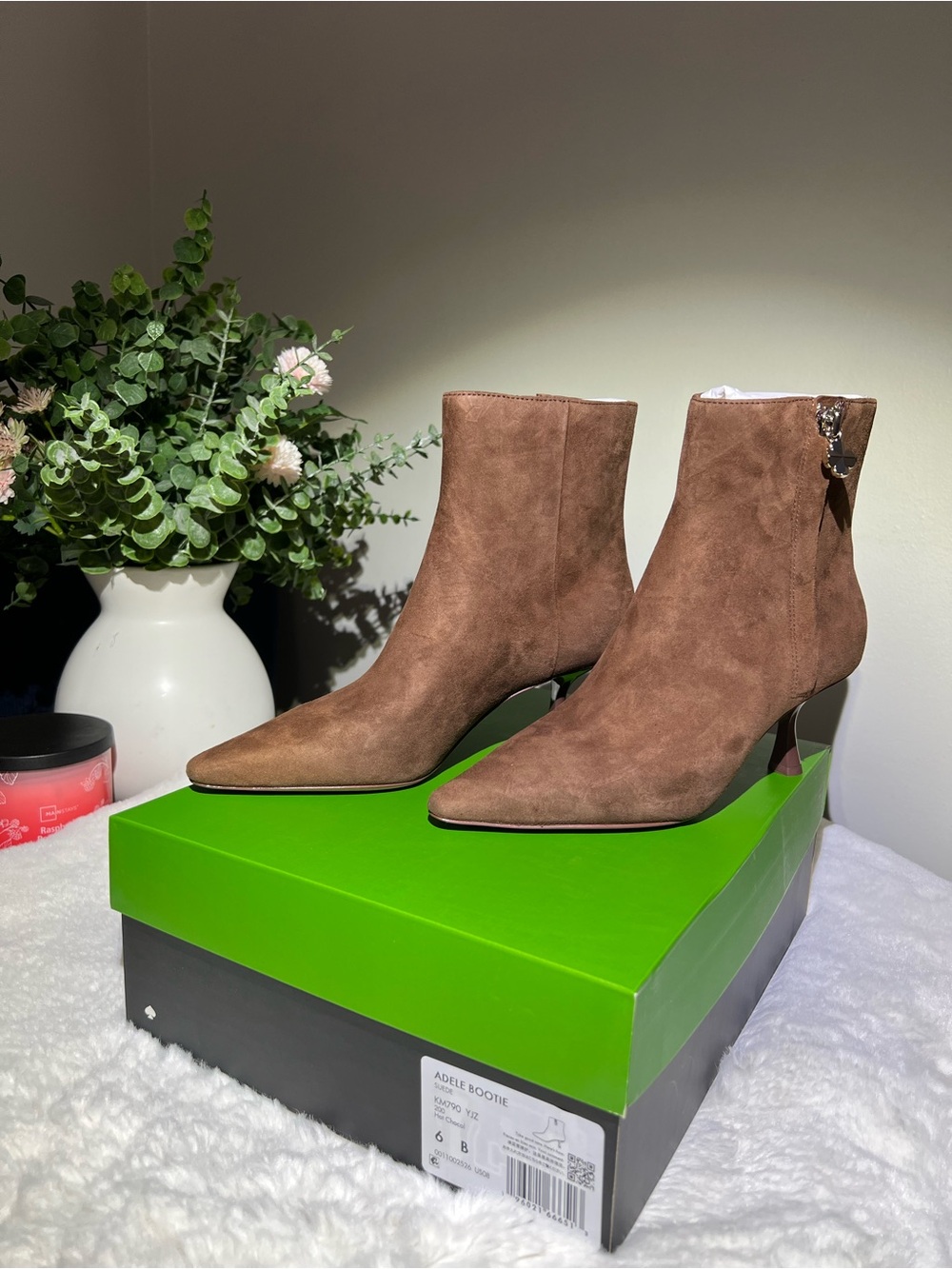 Kate Spade Hot Chocolate Suede Booties
